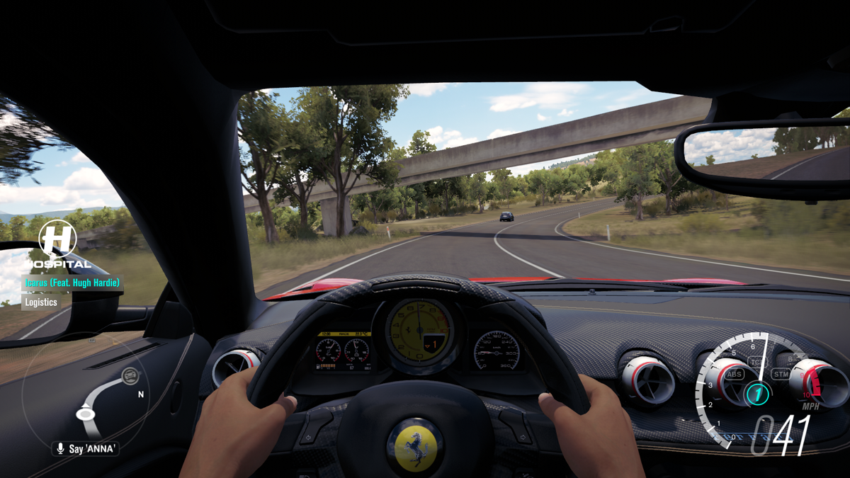 Forza Horizon 3: VIP (Xbox One) screenshot: Driving around with the Ferrari F12tdf.
