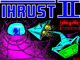 Thrust II (ZX Spectrum) screenshot: Title screen.