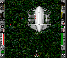 Strike Gunner S.T.G. (SNES) screenshot: Watch out for these homing missiles