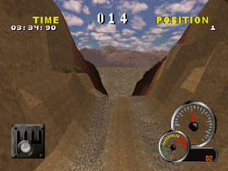 Test Drive: Off-Road 2 (PlayStation) screenshot: Air time