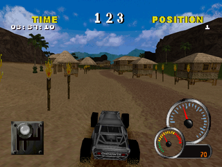 Test Drive: Off-Road 2 (PlayStation) screenshot: Village