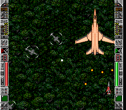 Strike Gunner S.T.G. (SNES) screenshot: A big plane