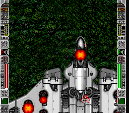 Strike Gunner S.T.G. (SNES) screenshot: The boss is defeated