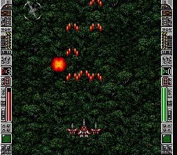 Strike Gunner S.T.G. (SNES) screenshot: Using the comrade fighters