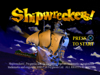 Shipwreckers! (PlayStation) screenshot: Title screen