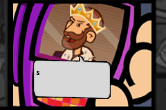 Princess Natasha: Student • Secret Agent • Princess (Game Boy Advance) screenshot: Intro: The kings rings and tells some things.
