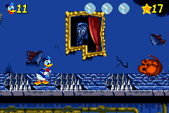 Disney's Donald Duck Adv@nce!*# (Game Boy Advance) screenshot: Level: Magica De Spell's Manor.