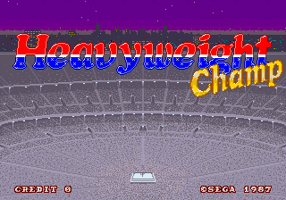 Heavyweight Champ (Arcade) screenshot: Title Screen