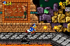 Disney's Donald Duck Adv@nce!*# (Game Boy Advance) screenshot: Level: Merlock's Temple.