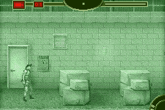 Tom Clancy's Splinter Cell: Pandora Tomorrow (Game Boy Advance) screenshot: Using night vision