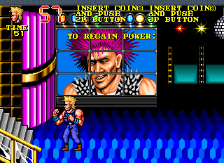 The Combatribes (Arcade) screenshot: The Boss of the third act