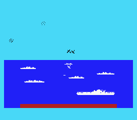 Battle for Midway (MSX) screenshot: Blast those Japs from the sky!