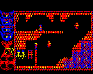 Camelot (BBC Micro) screenshot: Further exploring after gaining my first object