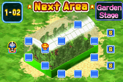 Bomberman Max 2: Red Advance (Game Boy Advance) screenshot: First stage overview