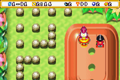 Bomberman Max 2: Red Advance (Game Boy Advance) screenshot: Got a red reptile