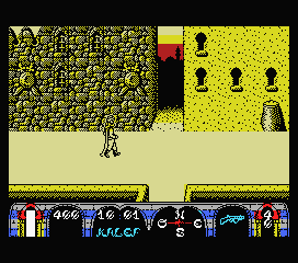Tuareg (MSX) screenshot: Starting out.