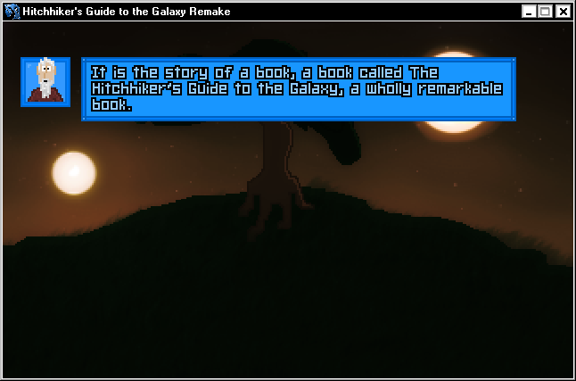 Hitchhiker's Guide to the Galaxy Remake (Windows) screenshot: Introduction