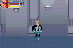 The Incredibles (Game Boy Advance) screenshot: In the building after saving the jumper