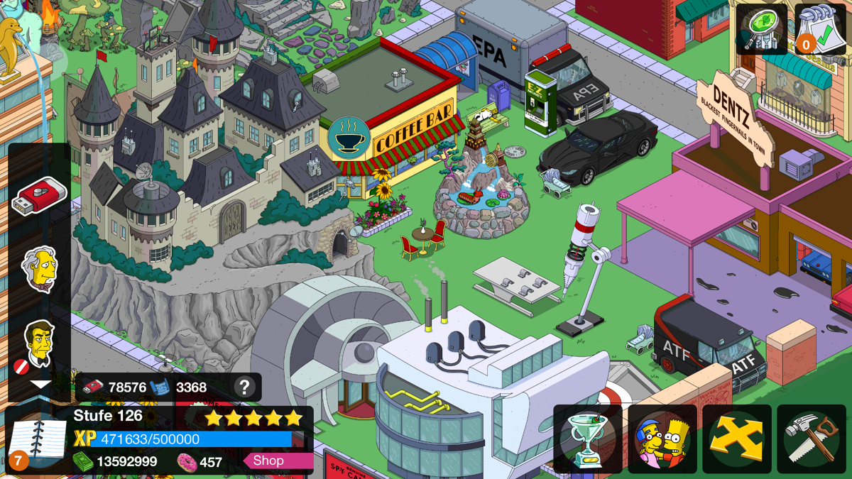 Screenshot of The Simpsons: Tapped Out (Android, 2012) - MobyGames