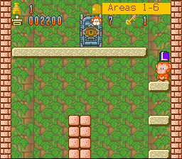 Spanky's Quest (SNES) screenshot: We've got a cool hat now
