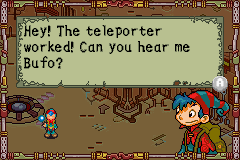 Juka and the Monophonic Menace (Game Boy Advance) screenshot: Our hero, Juka
