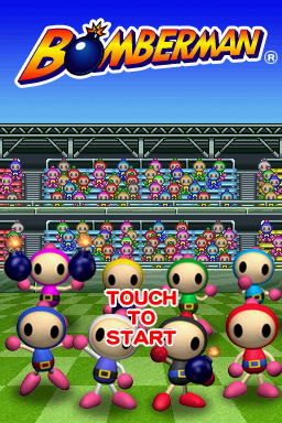 Bomberman (Nintendo DS) screenshot: The Title Screen.