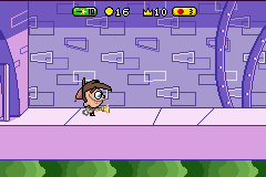 The Fairly OddParents!: Breakin' da Rules (Game Boy Advance) screenshot: In the sewer
