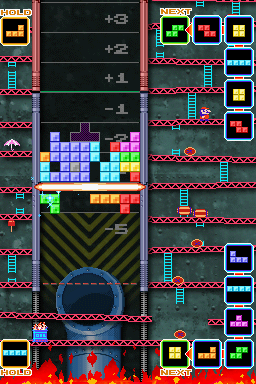 Tetris DS (Nintendo DS) screenshot: Getting there...