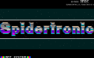 Spidertronic (Atari ST) screenshot: Another title screen