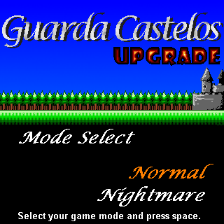 Guarda Castelos Upgrade (Windows) screenshot: Title screen / main menu