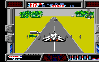 After Burner II (Amiga) screenshot: On the runway