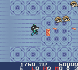 Space Marauder (Game Boy Color) screenshot: Pick up the upgrade capsule