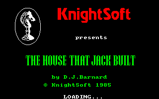 The House That Jack Built (Amstrad CPC) screenshot: Loading screen