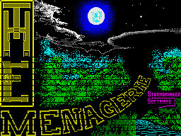 The Menagerie (ZX Spectrum) screenshot: Alternate load screen