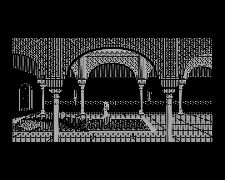 Prince of Persia (DOS) screenshot: The princess awaits our return... (Hercules)