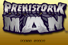 Prehistorik Man (Game Boy Advance) screenshot: Title screen