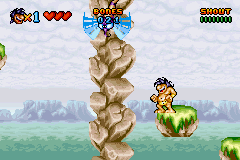 Prehistorik Man (Game Boy Advance) screenshot: Ugh, me need bug spray.