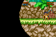 Prehistorik Man (Game Boy Advance) screenshot: Reached my goal.