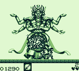 Ninja Spirit (Game Boy) screenshot: Boss defeated!