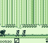 Ninja Spirit (Game Boy) screenshot: I picked up an item that creates two of me.