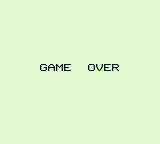 Ninja Spirit (Game Boy) screenshot: He killed me. I lost my last life. Game over.