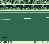 Olympic Summer Games (Game Boy) screenshot: It sticks at 61.11m.