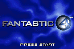 Fantastic 4 (Game Boy Advance) screenshot: Title screen