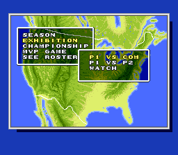 Super Bases Loaded 3: License to Steal (SNES) screenshot: Choose the number of players