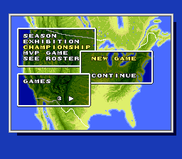 Super Bases Loaded 3: License to Steal (SNES) screenshot: Setting the number of games for Championship mode