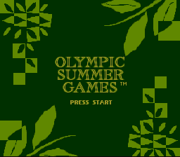 Olympic Summer Games (SNES) screenshot: Title screen