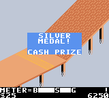 720º (Game Boy Color) screenshot: I earned a silver medal and a cash prize.