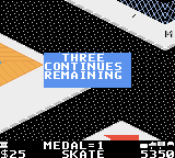 720º (Game Boy Color) screenshot: I lost a life. I have three remaining.