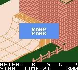 720º (Game Boy Color) screenshot: In the Ramp Park.