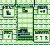 Pac-Attack (Game Boy) screenshot: We're stacking up.